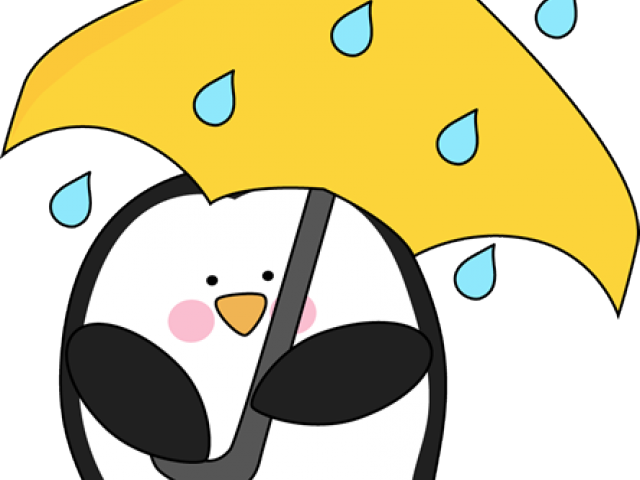 Rain Clipart Penguin - Valentine's Day Penguin Clipart (640x480)