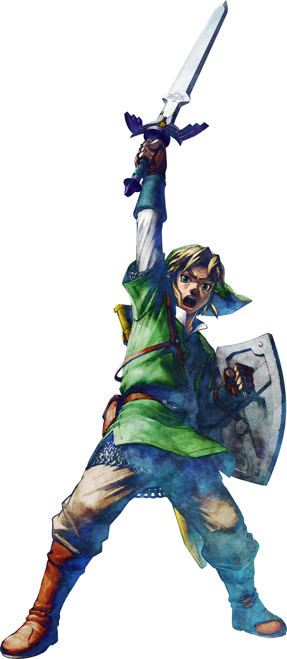 Clip Art Images - Legend Of Zelda Skyward Sword Draw (1000x2295)