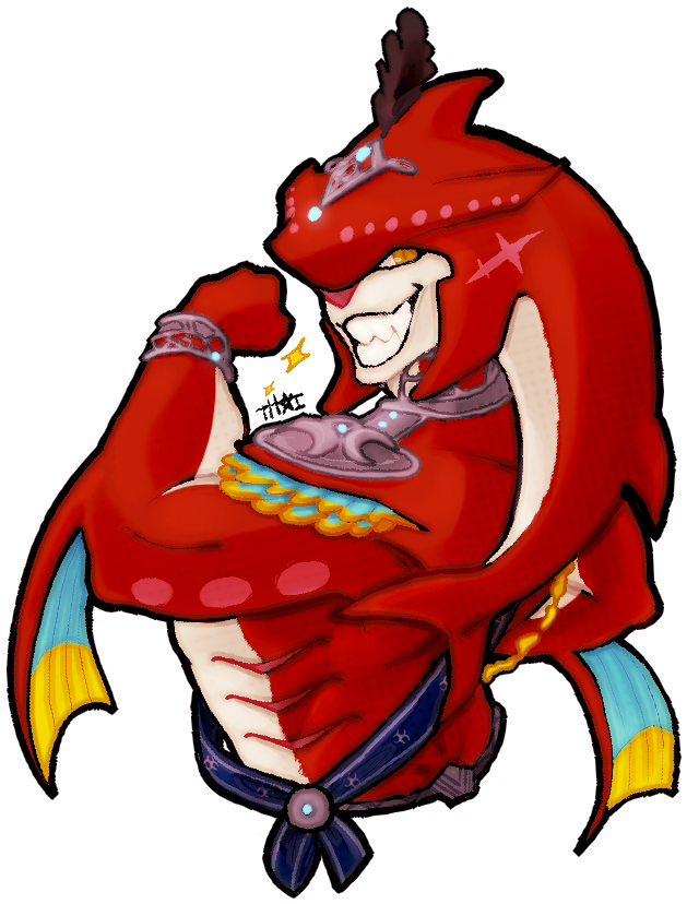 Sidon Prince By Blue Deviant Fox Blissful - Zelda Breath Of The Wild Stickers (835x876)
