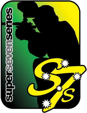 Super7s Paintball Homepage - Super 7s Paintball Logo (350x455)
