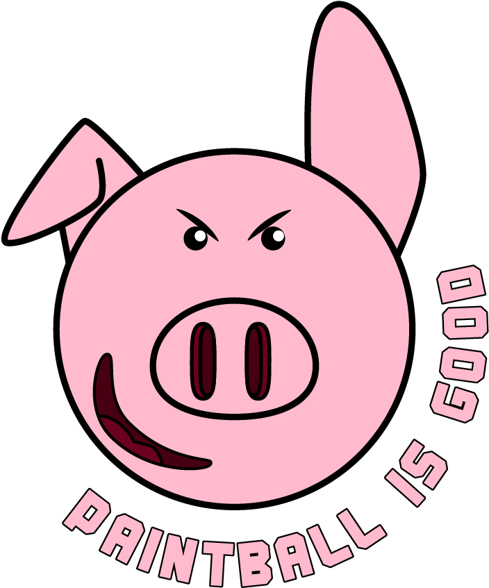 Bold, Playful, Paintball Logo Design For Oh So Clean - Pig Logo (1002x1002)