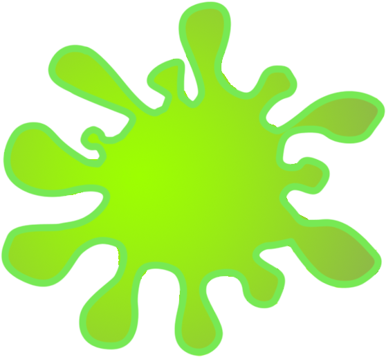 Paintball Clipart Slime - Splashes Of Color Clipart (600x600)
