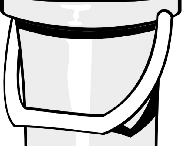 Bucket Clipart Painting - Black And White Bucket Clipart Transparent Background (640x480)