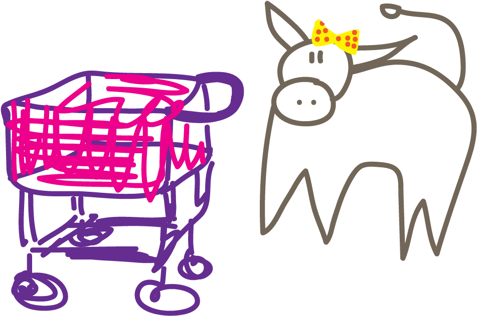 Supermarket Checkout Lane Etiquette - Cartoon (957x722)