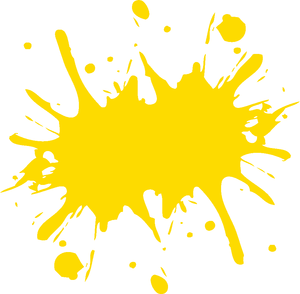Yellow Paint Splash Png - Vexel (1000x981)