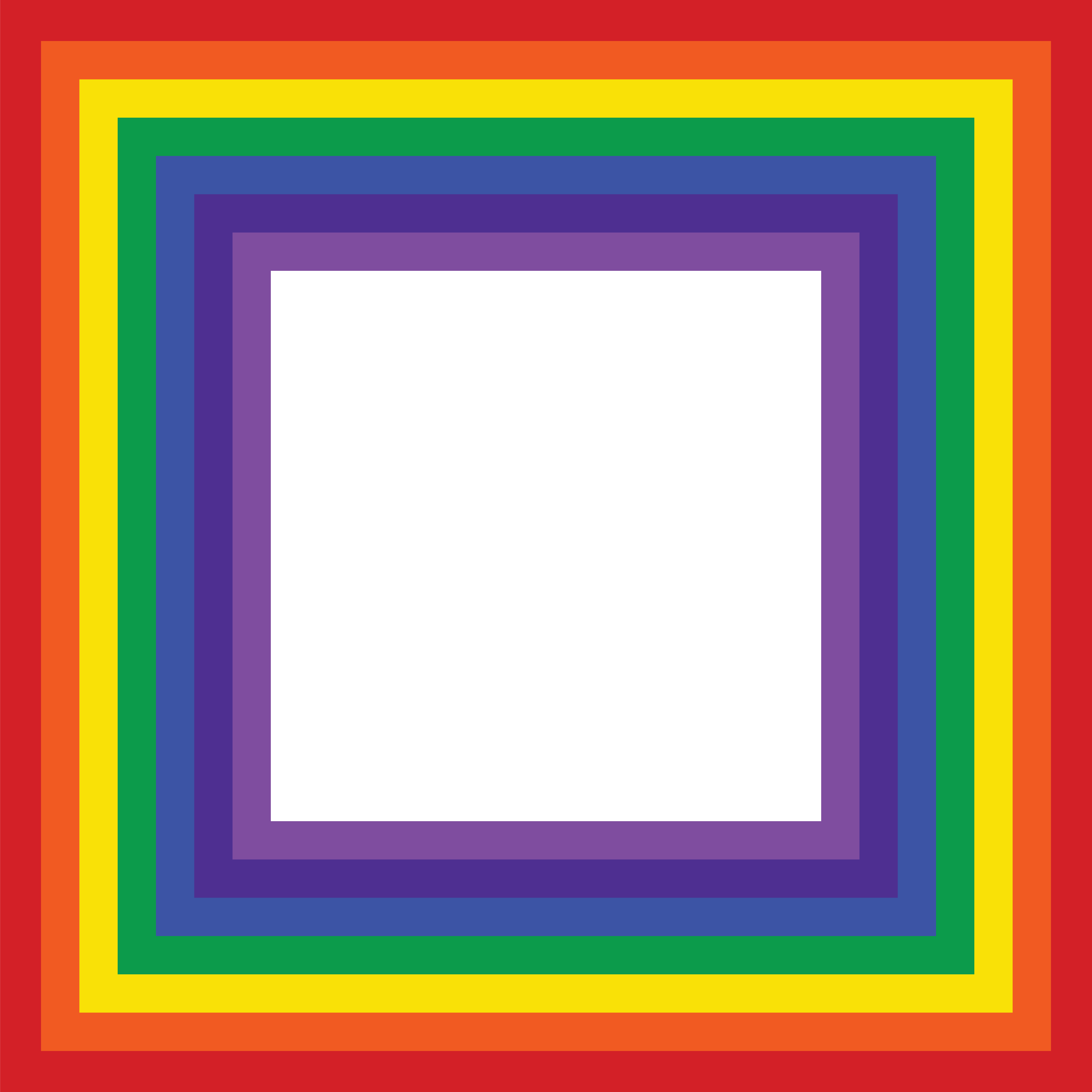 Rainbow Frame Clip Art Border - Rainbow Border Clip Art (4000x4000)