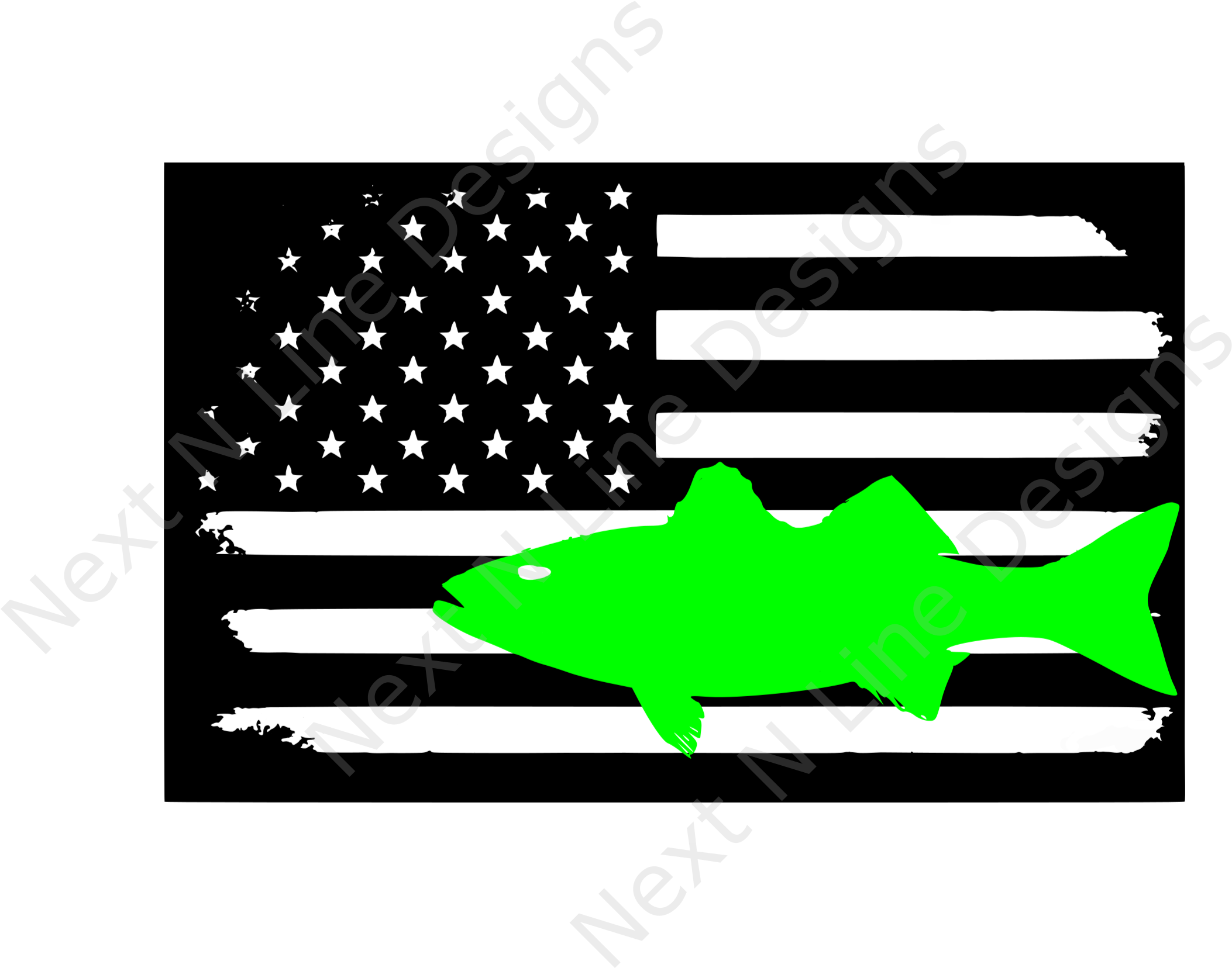 Rockfish Striped Bass Decal - Gunfighters Prayer (2116x1661)
