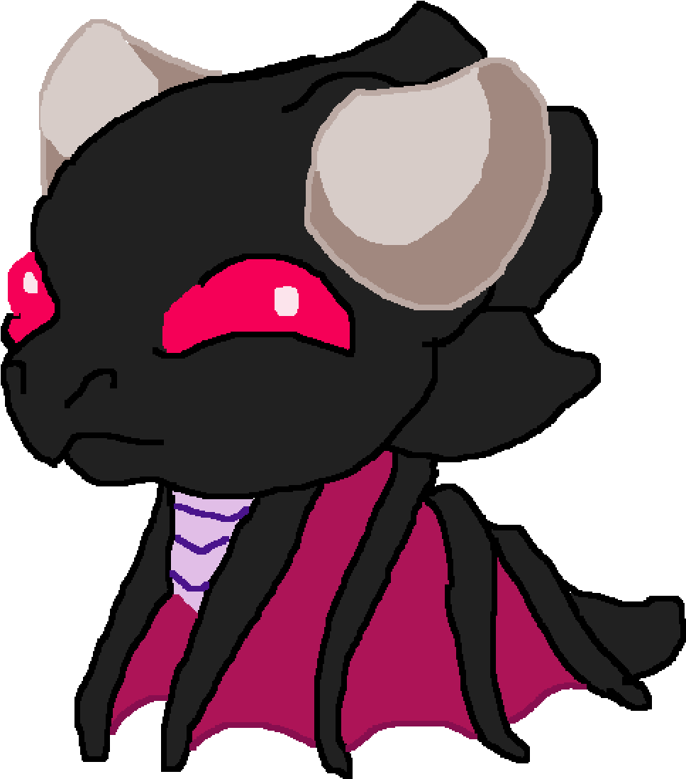 Blackberry The Stygian Dragon - Cartoon (1028x1128)