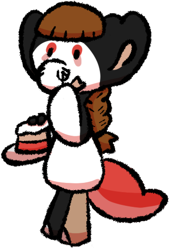 Bagbean Gift- Blackberry Cake By Minidragonfly - Cartoon (400x510)