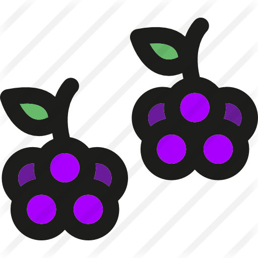 Blackberry Free Icon - Mora Icono Png (512x512)