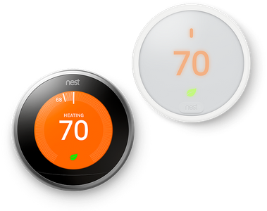 Get A Nest Thermostat - Nest Learning Thermostat 3rd Generation T3007es (400x325)