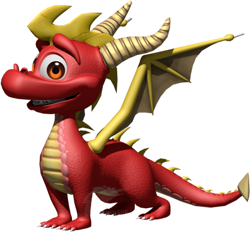 Flame And Spyro - Spyro A Heros Tail Flame (934x855)