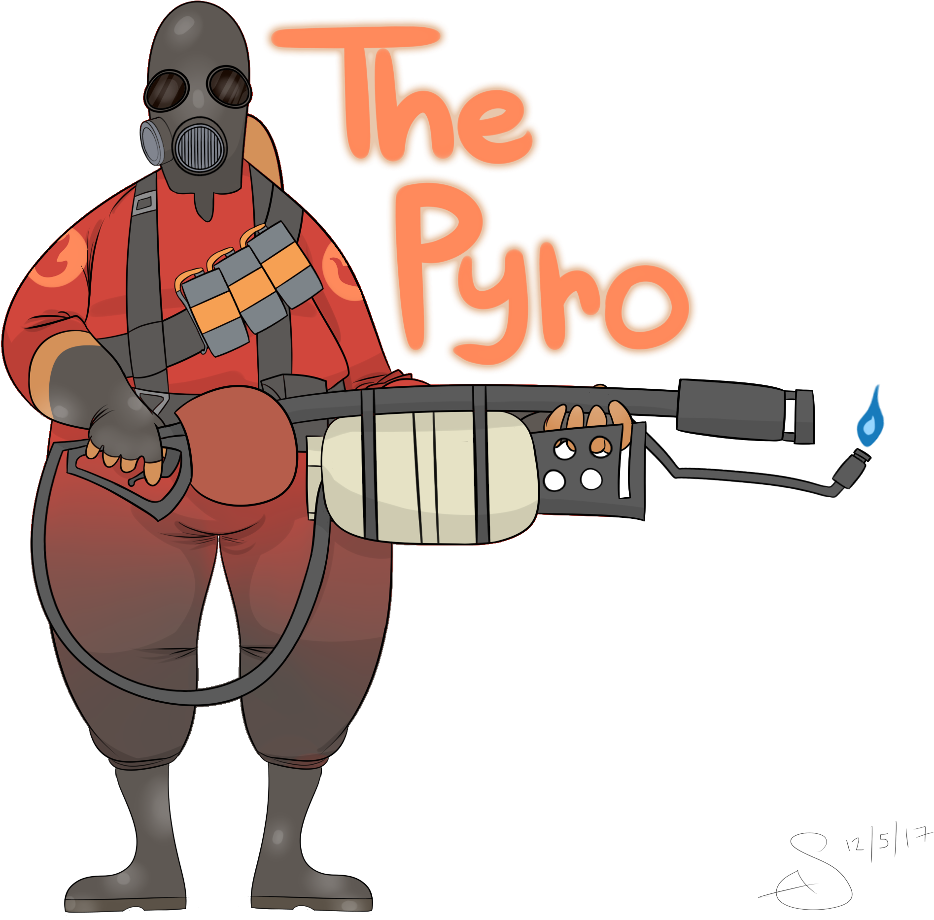 Pyro Drawing Icon Tf2 - Tf2 Pyro Thicc.