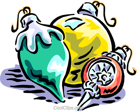 Christmas Decorations Royalty Free Vector Clip Art - Christmas Decorations Royalty Free Vector Clip Art (480x393)