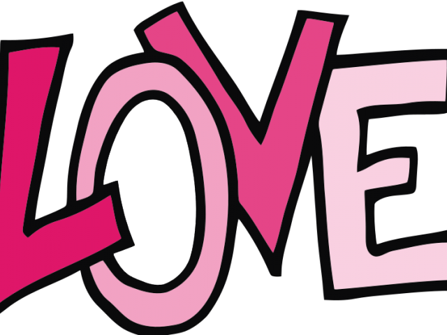 Love Text Clipart Word - Valentine Fractions Word Problems (640x480)