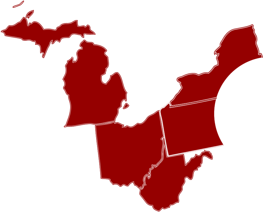 Great Lakes - Michigan Silhouette (859x695)