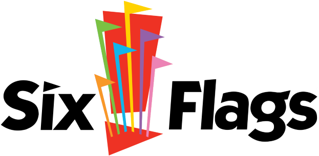 “six Flags Is The Place For Friends, Fellowship And - Six Flags Theme Park Logo (625x313)