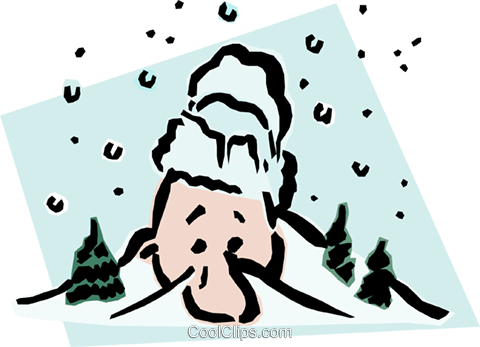 Snowy Weather Royalty Free Vector Clip Art Illustration - Snowy Weather Royalty Free Vector Clip Art Illustration (480x347)