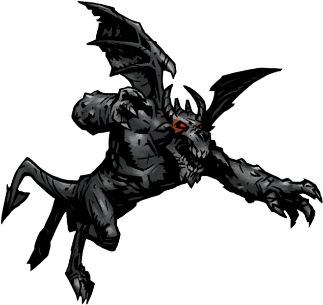 The Gargoyle - D&d Four Armed Gargoyle (646x599)