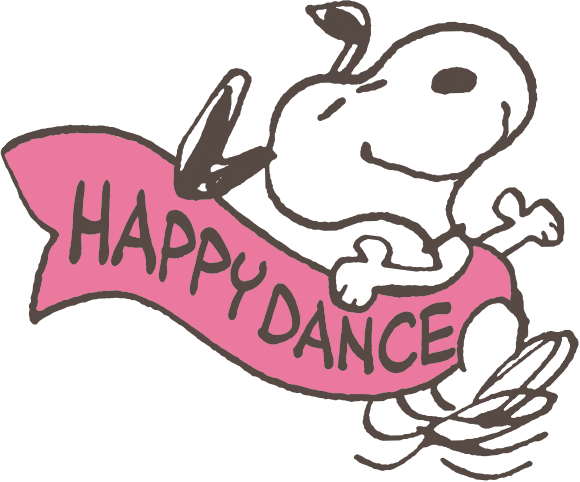 Clip Art Snoopy Happy Dance - ハッピー ダンス スヌーピー ダンス (580x482)