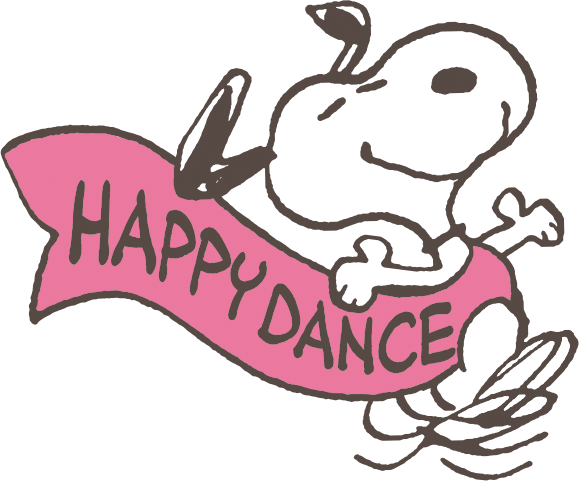 Clip Art Snoopy Happy Dance - ハッピー ダンス スヌーピー ダンス
