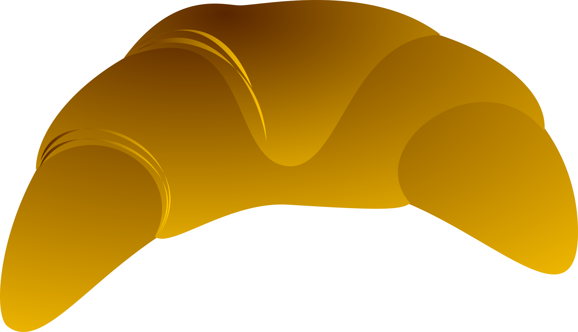 Big Image - Croissant Clip Art (2400x1380)