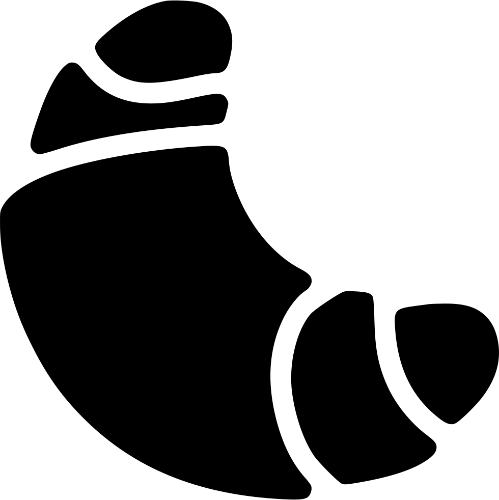 Croissant Comments - Croissant Silhouette Png (980x982)