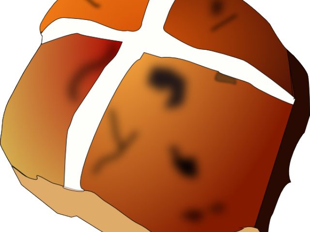 Croissant Clipart Animated - Hot Cross Buns Clip Art (640x480)