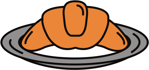 Delicious Croissant Bread Icon - Delicious Croissant Bread Icon (550x550)