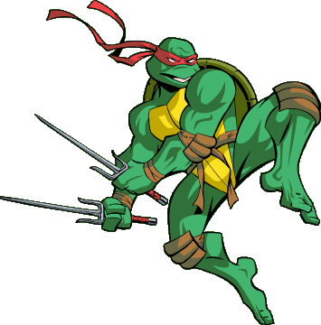 Ninja Turtles Png - Tmnt 2003 Raphael (355x360)