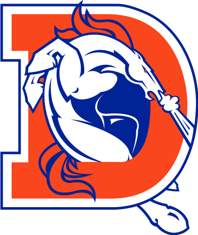 Since Yours Is Rather Pixelated, Here's A Cleaner Version - Denver Broncos Alternate Logo (392x464)