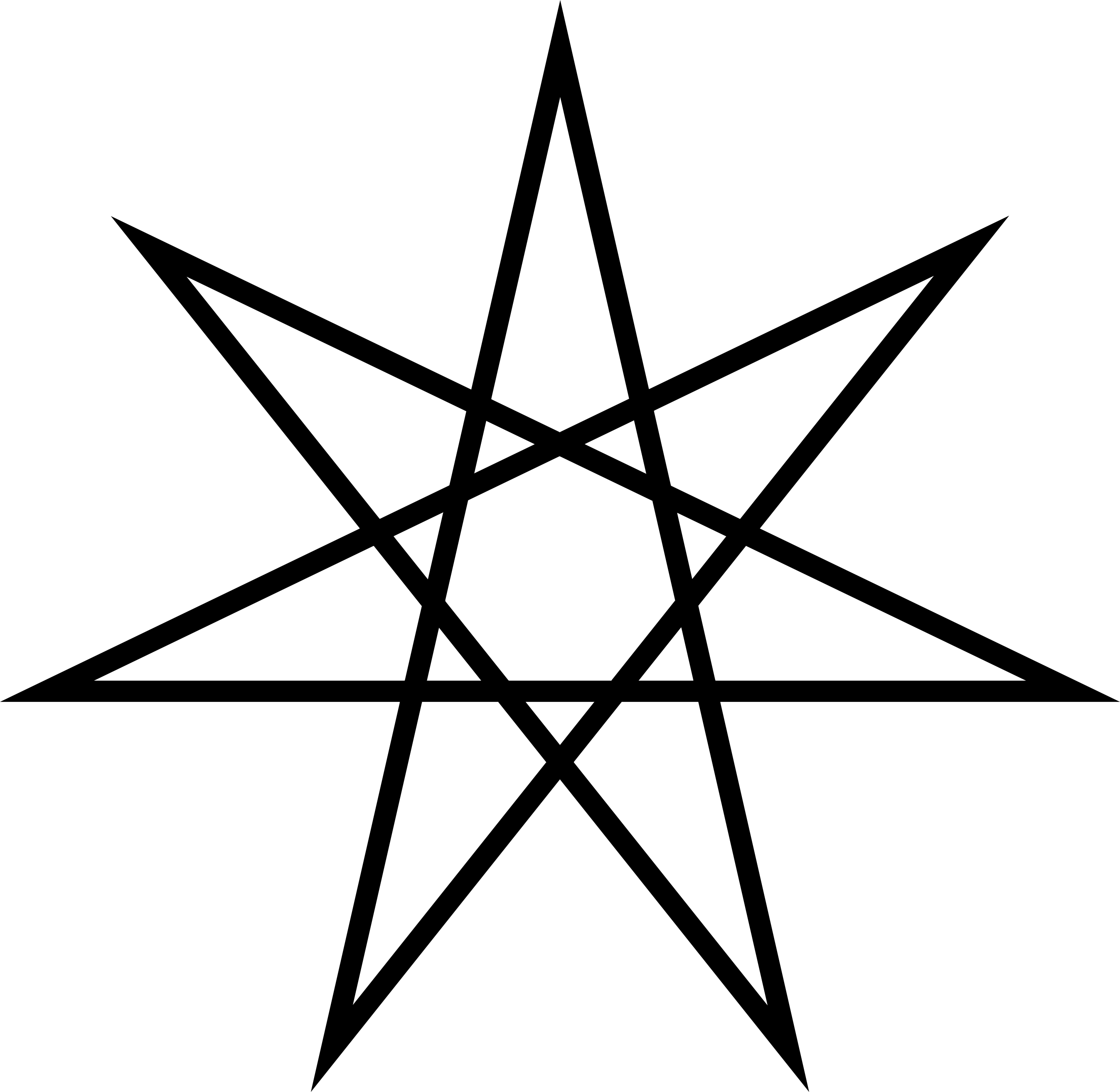 7 Pointed Star Transparent (2695x2628)