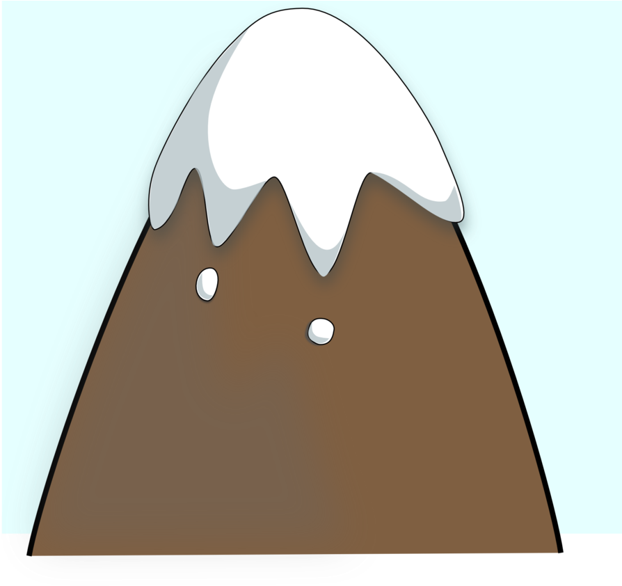 One Mountain Clipart Clip Art - Mountain Clip Art Cute (900x843)