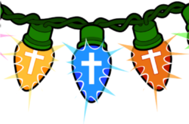 Christmas Lights Clipart Reindeer Light - String Of Christmas Lights Clipart (640x480)