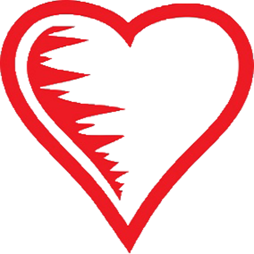 Red Heart Cliparts - White Heart Clip Art (512x512)