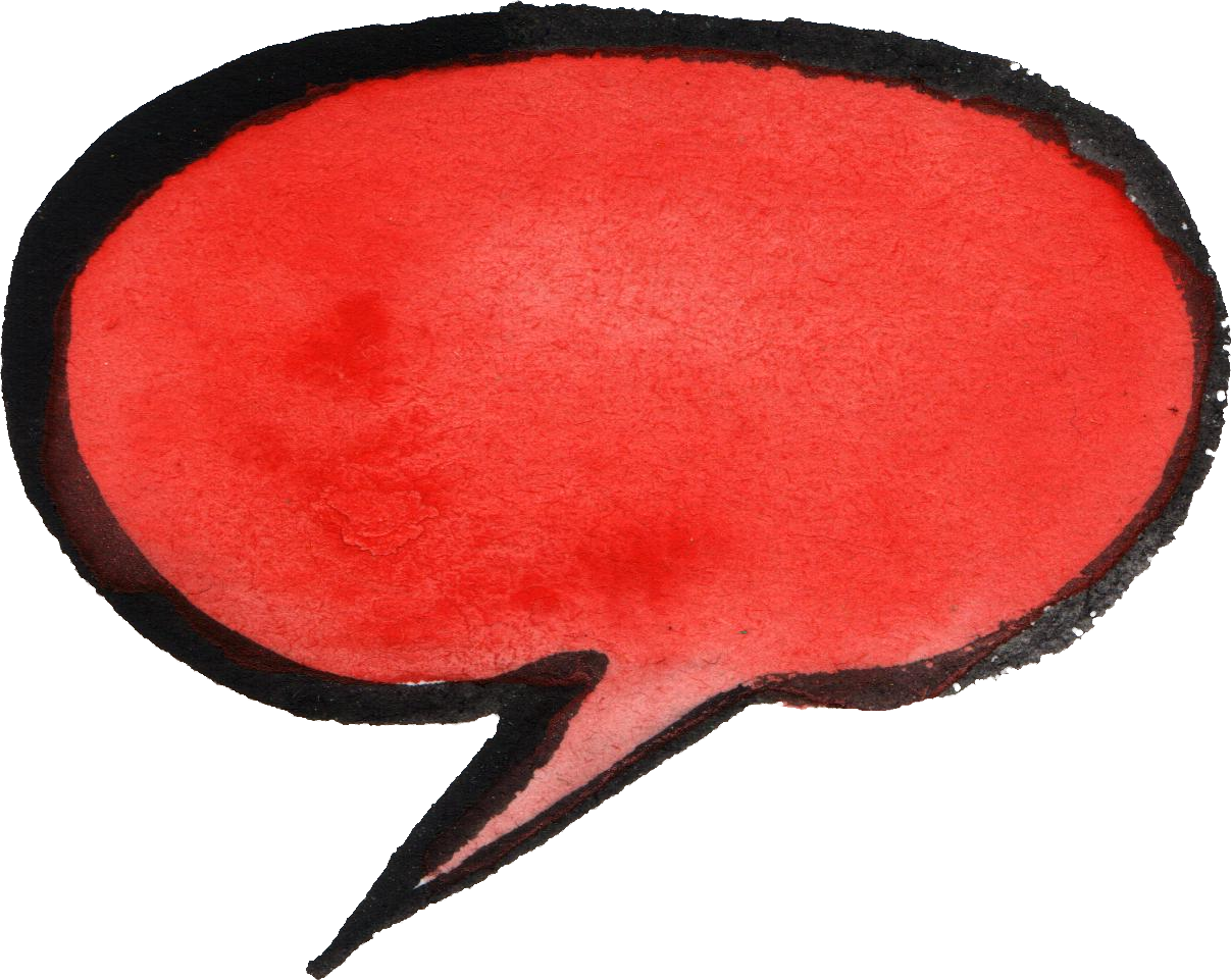Free Download - Red Speech Bubble Png (1207x961)