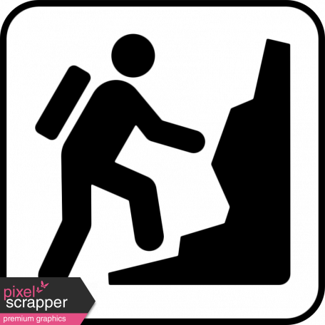 Recreational Icon Brush/png Template - Rock Climbing Clip Art (456x456)