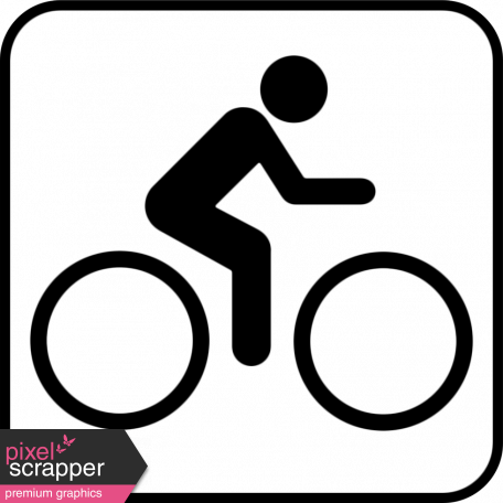 Recreational Icon Brush/png Template - Bike Symbol (456x456)