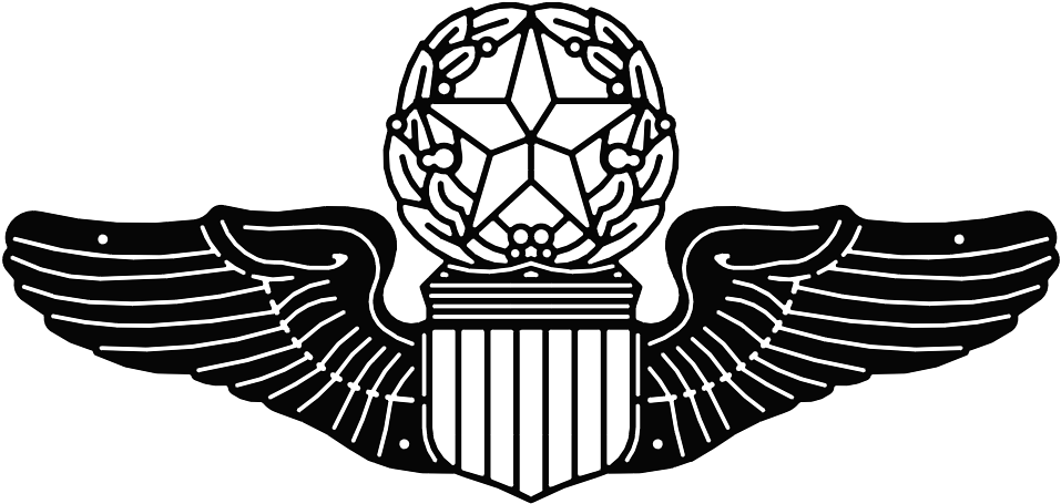 O 002 C Usaf Pilot Wings Command , Png Download - Illustration (957x455)