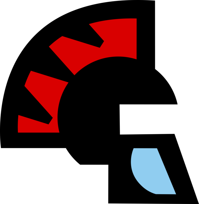 Vector Illustration Of Roman Army Centurion's Helmet - Vector Illustration Of Roman Army Centurion's Helmet (684x700)