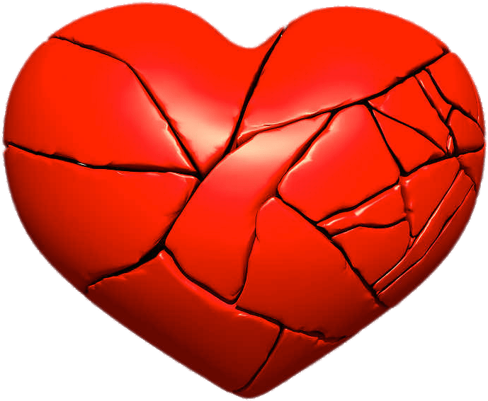 Heart With Bandaid Clipart - Broken Heart (900x900)