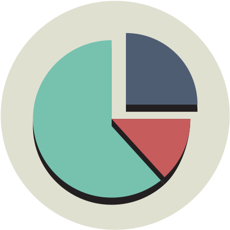 512 X 512 4 - Pie Chart Icon Flat (512x512)