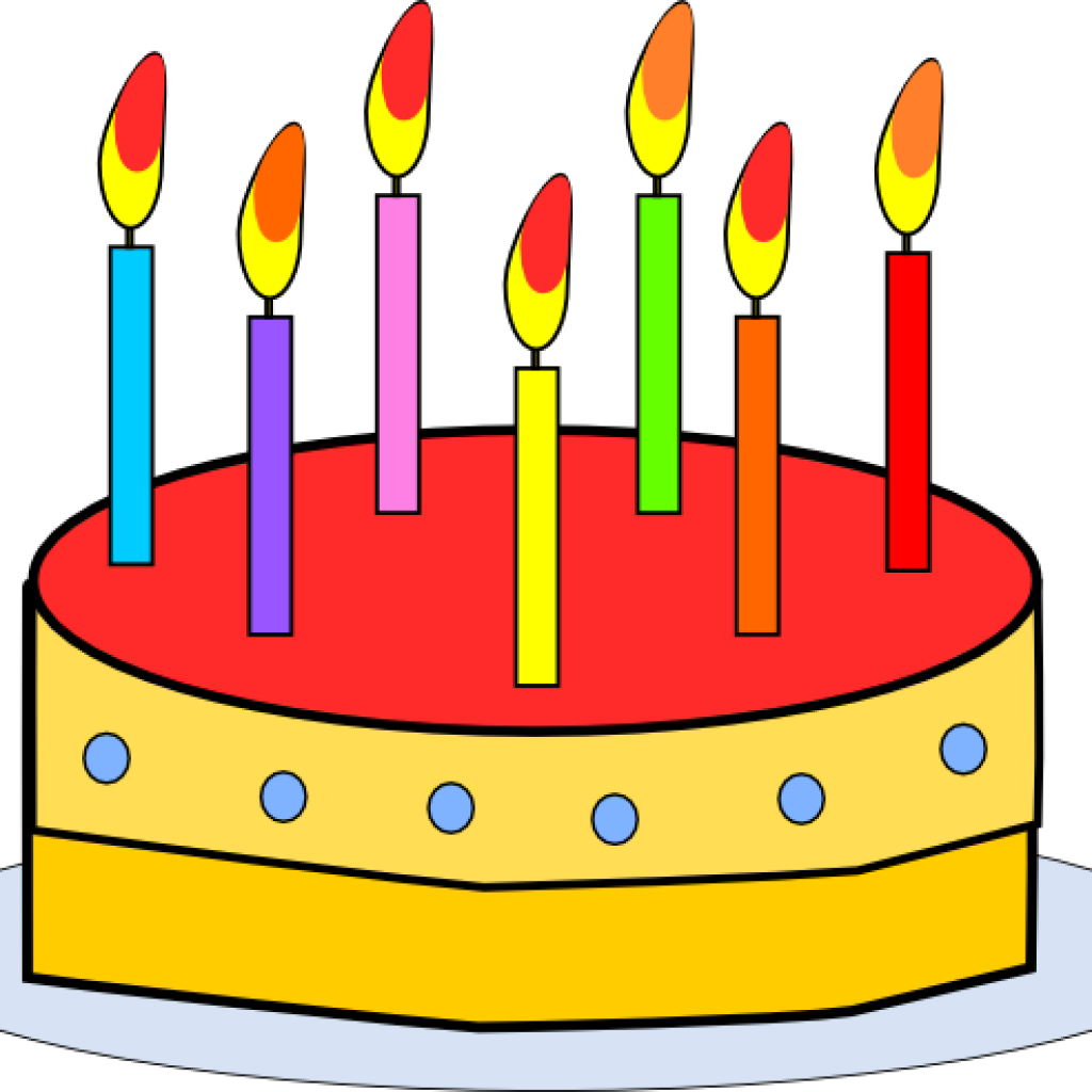 Free Animated Birthday Clipart Image Of Animated Happy - Birthday Cake Clip Art (1024x1024)