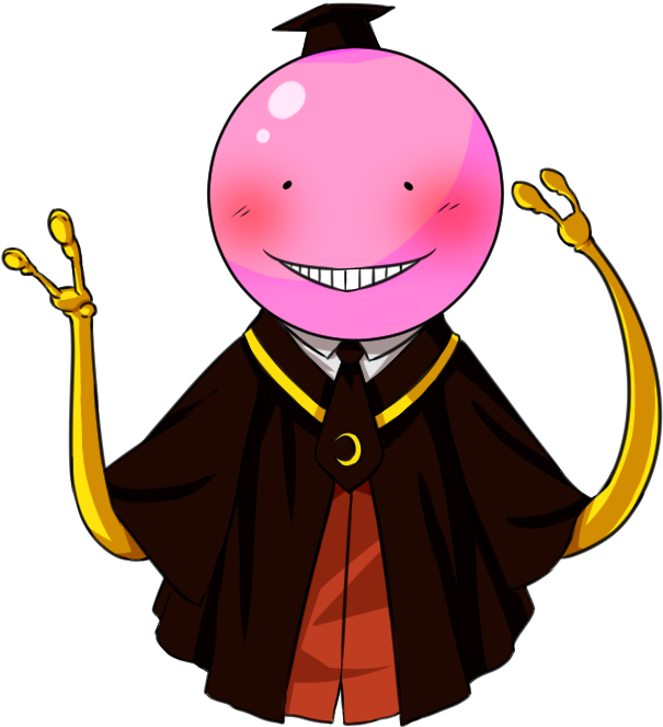 Koro Sensei Blushing By Aoizulla-d9107eb - Assassination Classroom Koro Sensei Png (605x664)