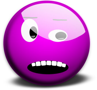 Smiley Emoticon Emoji Computer Icons Purple - Blue Smiley Face (356x340)