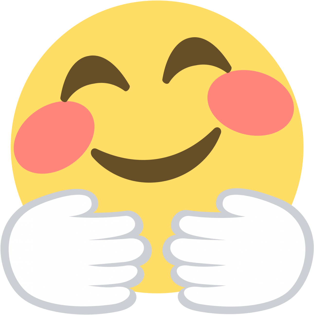 Blushing Face Emoji - Transparent New Year Emoji (1376x1376)
