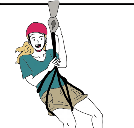 Download Clipart - Zip Line Swing Clipart (450x450)