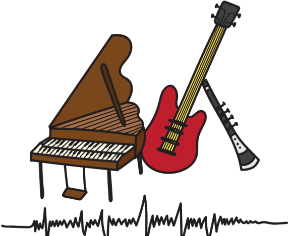 Classical Clipart Light Music - Piano (640x480)