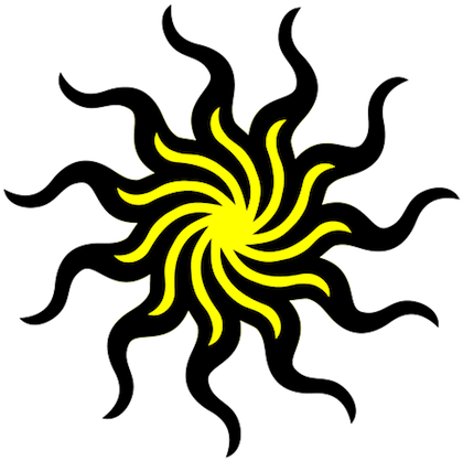 @ 34 Suns - Tribal Sun Tattoos (444x440)