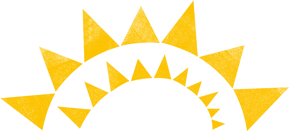 Sunrise Clipart Summer - Circle (1000x465)